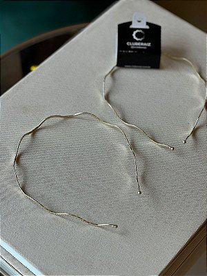 Tiara Wave Metal Dourado