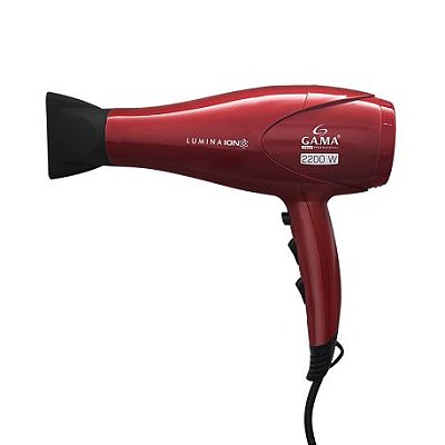 Secador de Cabelos Lumina Íon Vermelho 2200W - Gama Italy 110v