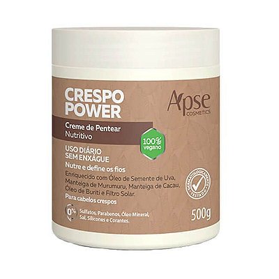 Creme de Pentear Nutritivo Crespo Power 500g - Apse