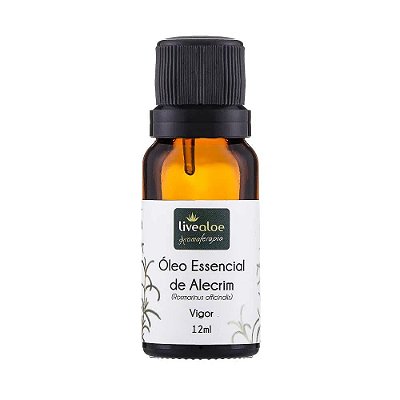 Óleo Essencial Natural de Alecrim 15ml – Livealoe