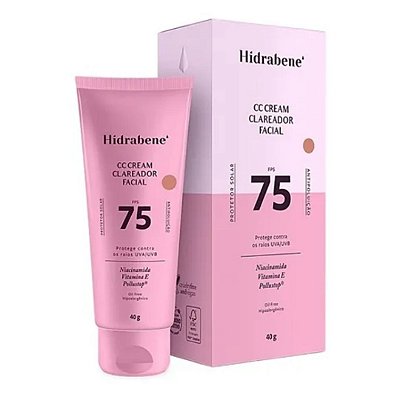 Hidrabene CC Cream Clareador Facial FPS 75 40g