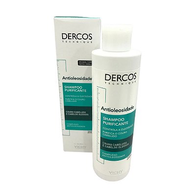 Vichy Dercos Shampoo Antioleosidade Cabelos Oleosos 200ml
