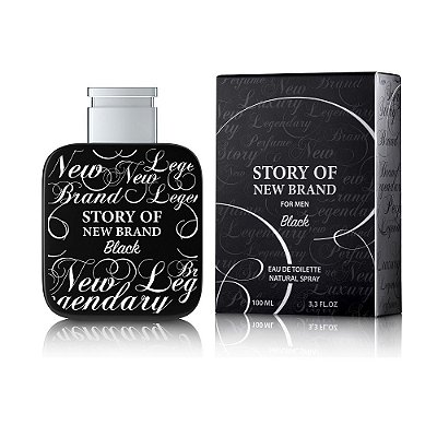 New Brand Story Of New Brand Black For Perfume Masculino Eau de Toilette 100ml
