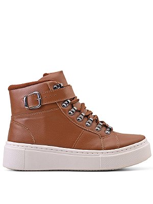 PRÉ-VENDA - Tênis Botinha Caramelo Solado Branco