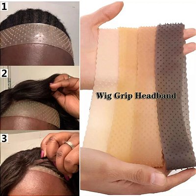 Faixa Hair Grip De Silicone Para Fixar Lace Front