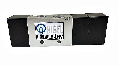Válvula Direcional Pneumática 5/3 Vias Duplo Piloto  Centro fechado Rosca 1/4 Bsp