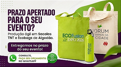 ECOBAGS EM ALGODÃO CRU