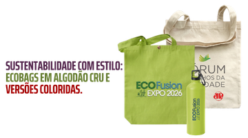 ECOBAGS EM ALGODÃO CRU