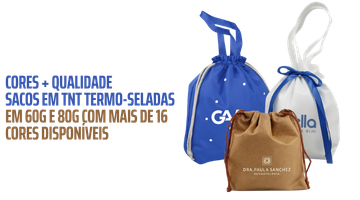 SACOS DIVERSAS CORES EM TNT