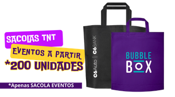SACOLA TNT TERMO-SELADA EVENTOS