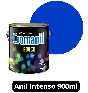 ANIL INTENSO - Cromanil Látex Acrílico Fosco - Lata 1/4 (900ml).
