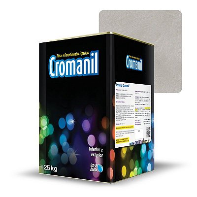 Cimento Queimado TRADIC. CLARO Textura Cromanil Lata 25kg - GRÁTIS APLICADOR