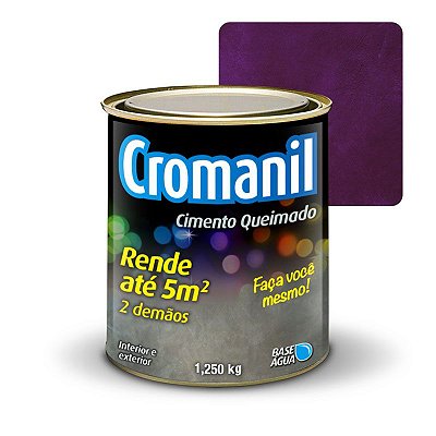 Cimento Queimado Cor BERINJELA - GRÁTIS APLICADOR