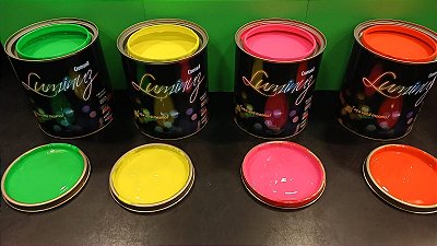 Tinta Fluor Luminuz Cromanil 900ml | Brilha Com A Luz Negra