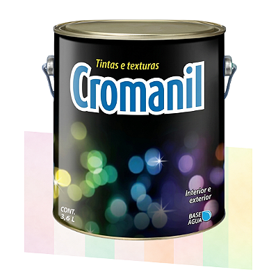 Tinta para Quarto de Bebê com Glitter- 8 Cores - Linha Cromanil Kids