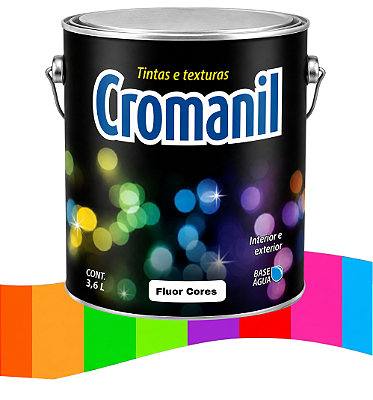 Tinta Fluor Acrilica Cromanil - Brilha Com A Luz Negra