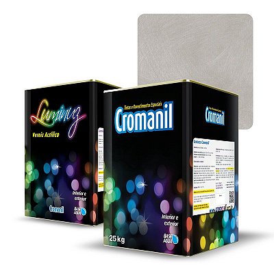 KIT Cimento Queimado Lata (25kg)  + 1 Verniz Lata 18 litros - Cor TRADIC. CLARO