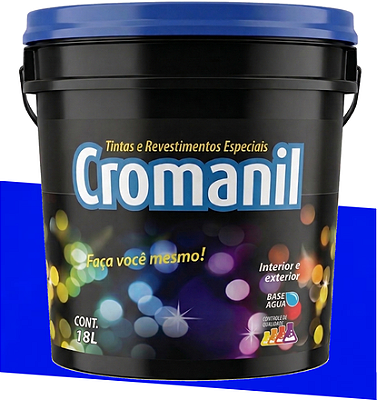 Anil Intenso Látex Acrílico Acetinado Balde 18L