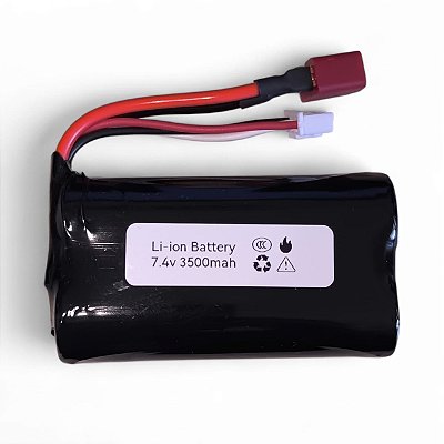 Bateria Carrinho Wltoys 12428 7.4v 3500mah Limskey Plugue T 40c 12423 144001 3500 104001