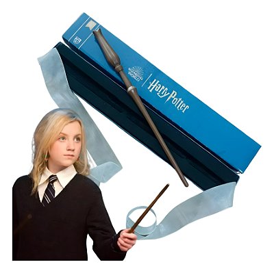 Varinha Luna Lovegood Licenciada Warner Tamanho Real 33cm Original
