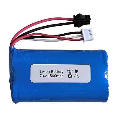 Bateria 7.4v 1500mah Smp02 Xh-3p Para Carro Carrinho Controle Remoto