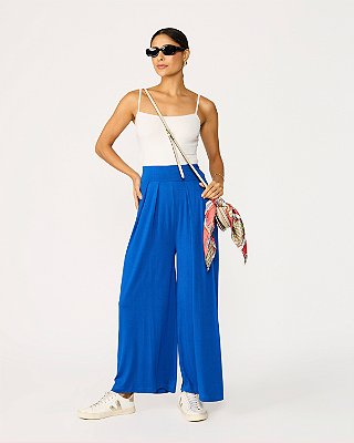 Calça Pantalona Feminina em Viscolycra