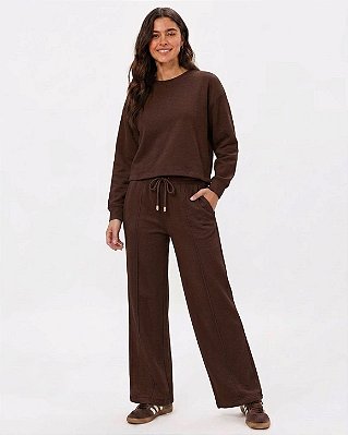 Conjunto Feminino Moletom Pelúciado em Algodão