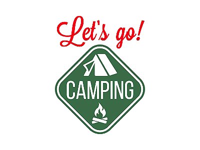 Adesivo Camping - Barra - Acampamento