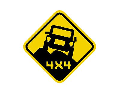 Adesivo 4x4 Off Road Fora de Estrada