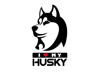 Adesivo Husky Siberiano