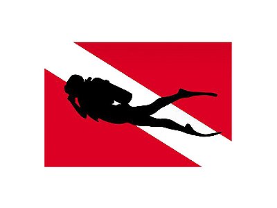 Adesivo Bandeira Mergulho ll