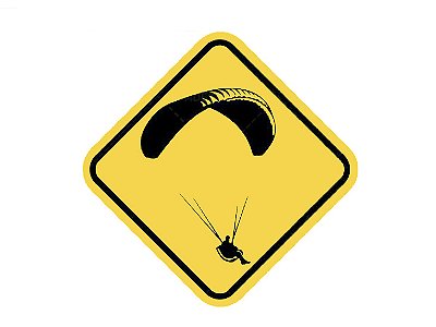 Paraglider Adesivo Parapente Paragliding