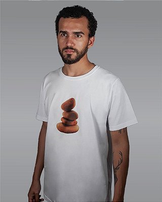Camiseta Masculina Branca Stone RACCON