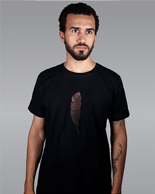 Camiseta Masculina Preta Pena RACCON