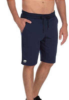 Bermuda Masculina de Moletom Azul Raccon
