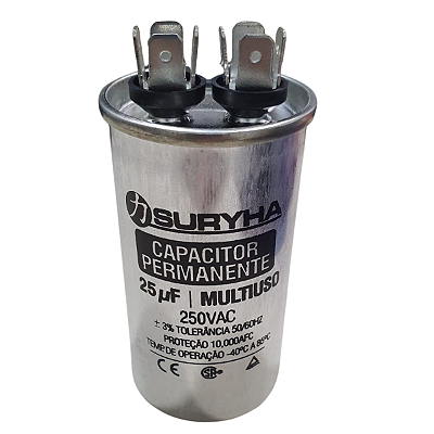 Capacitor Simples 25uf-250V