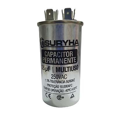 Capacitor Permanente 35uf- +-3% 440V SURYHA