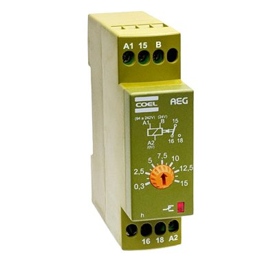 Rele Temporizador de Pulso AEG 94 a 242VCA/24 VCA/VCC 30 SEG COEL