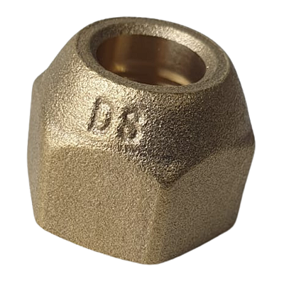 Porca Flangeada Latão Forjada Reforçada FN 06 3/8" - Friven