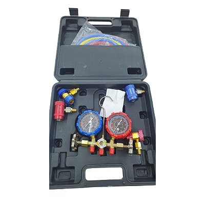 Manifold c/ Mangueiras 150cm + Engates Alta/Baixa R1234YF / R32 + Maleta SURYHA 80150213