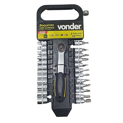 Kit Chave Soquete 1/4 com Catraca VONDER 3029014250