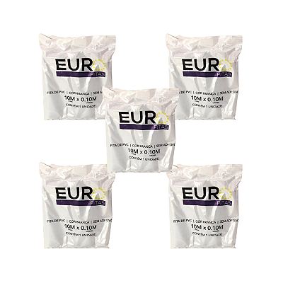 Kit Fita PVC 10m Branca - EUROFITAS C/ 05UN