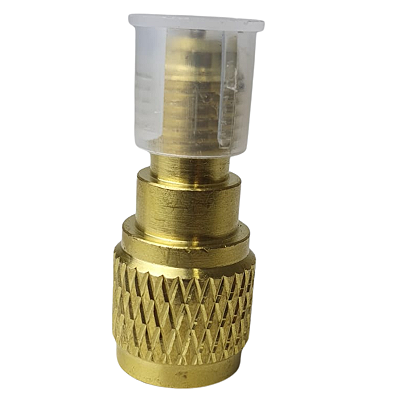 Adaptador Mangueira AD87 1/4 macho 5/16 fêmea c/ Válvula Schrader - Friven