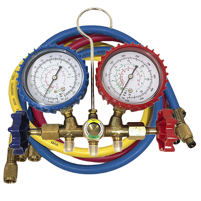 Manifold com Visor para gases: R12/22/134/404 (refrigeração doméstica) - 000079 - Eolo