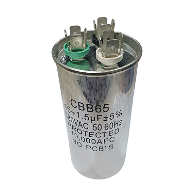 CAPACITOR 15+1,5MF 380 VAC EOLO