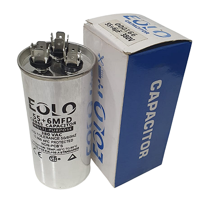 CAPACITOR 55+6MF 380 VAC EOLO