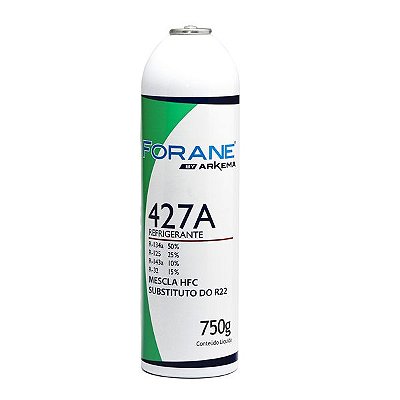 Gás R427A lata descartável Forane 750GR