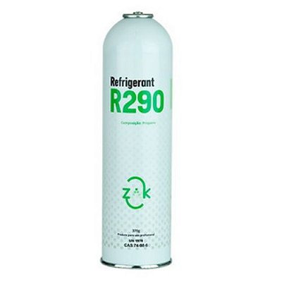Gás refrigerante R290A Propano 0,370KG lata descartável