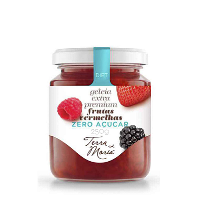 Geleia de Frutas Vermelhas Premium - Terra Moriá - Diet - Sem açúcar