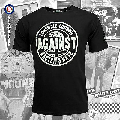 Camiseta Lonsdale Against Racism & Hate - Unissex